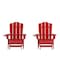 Flash Furniture Red Adirondack Chairs with Ottoman-Cupholder, 2PK 2-LE-HMP-1044-110-RD-GG - alternate 9